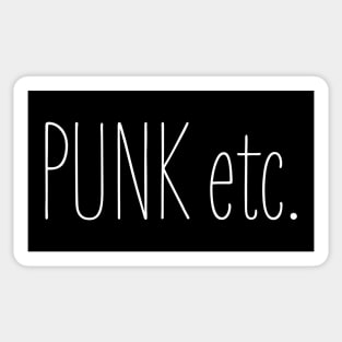 Punk etc. Sticker